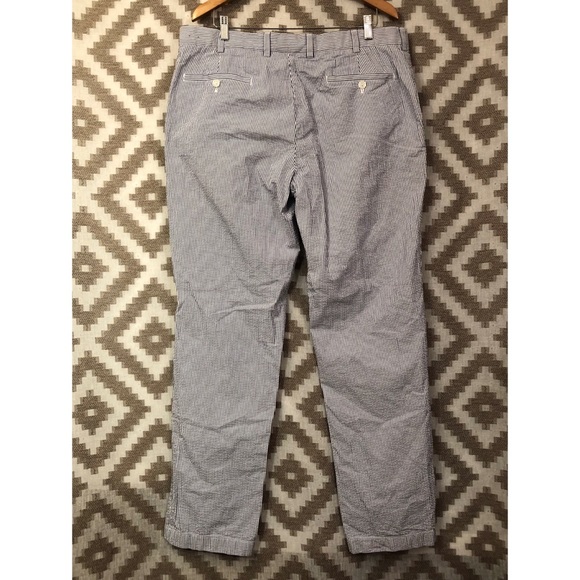 Brooks Brothers Blue White Seersucker Dress Pants - Picture 2 of 7